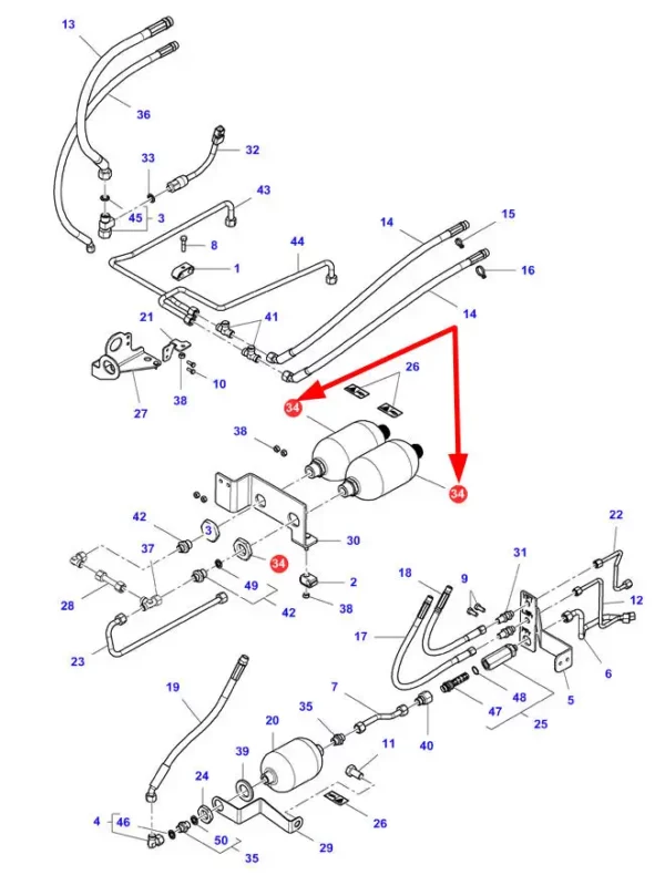 ACW1123550 Akumulator Hydrauliczny 1L 49 Bar Sklep Rolniczy Korbanek