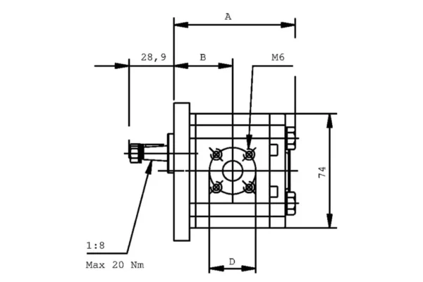 PLP103D081E1 Pompa zębata PLP10 3 15 D0 81E1 LBB BA N EL FS sklep