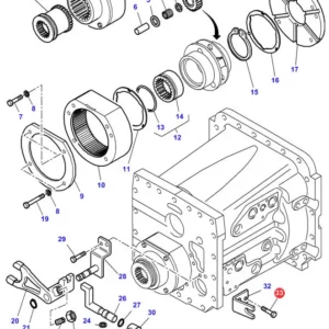 Oryginalna śruba THORX M 8 x 1,25 x 20 marki Massey Ferguson o numerze katalogowym 3010346X1 stosowana w ciągnikach rolniczych marki Massey Ferguson, Valtra, Challenger.