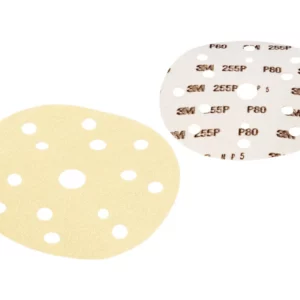 Krążek przyczepny z otworami marki 3M Hookit o granulacji 80 i średnicy 225 mm