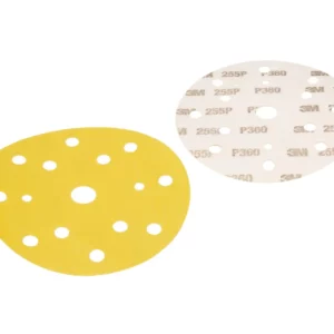 Krążek przyczepny z otworami marki 3M Hookit o granulacji 360 i średnicy 225 mm