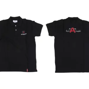Oryginalna koszulka polo w kolorze czarnym z logo marki Arbos o rozmiarze L.