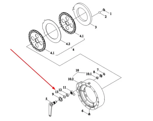 Oryginalny pierścień oring o wymiarach 20,0x2,65 mm i numerze katalogowym GBT3452.1-20.0X2.65G, stosowany w ciągnikach rolniczych marek Arbos i Lovol.-schemat