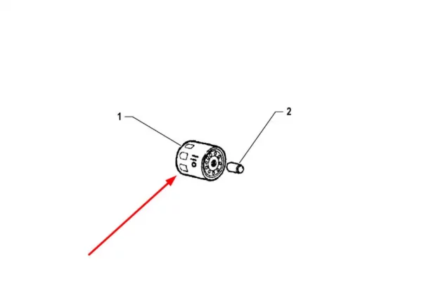 Oryginalny filtr oleju silnika o numerze katalogowym K0069370, stosowany w ciągnikach rolniczych marki Arbos schemat.