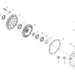 Oryginalna śruba z ściętym łbem o numerze katalogowym L0002669, stosowana w ciągnikach rolniczych marek Arbos oraz Lovol.