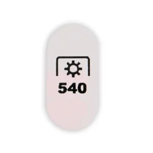 Oryginalna naklejka prędkości WOM 540 o numerze katalogowym P5S51401008