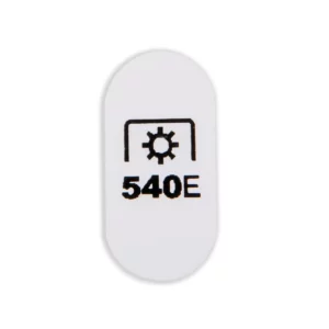 Oryginalna naklejka prędkości WOM 540 Eco o numerze katalogowym P5S51401014