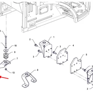 Oryginalna nakrętka o numerze PIS03010012, stosowana w ciągnikach marki Arbos.