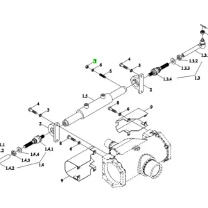 Oryginalne zabezpieczenie drążka kierowniczego o numerze katalogowym TC02311210003, stosowane w ciągnikach rolniczych marek Arbos i Lovol.-schemat