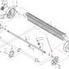 Oryginalna tulejka kołnierzowa wałka zbierającego o numerze katalogowym 620010084, stosowana w przyczepach samozbierających marki Bergmann.-schemat