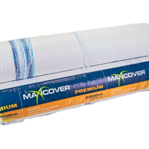 Wysokiej jakości siatka rolnicza z filtrem UV o wymiarach 123 cm x 3000 m / 265 kg marki Maxicover.