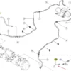 Oryginalny przewód rurowy hydrauliki zmiany biegów o numerze katalogowym 0021520610, stosowany w ciągnikach rolniczych marki Claas schemat