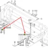 Oryginalna tuleja teflonowa z kołnierzem o wymiarach 20 x 23 x 21 mm i numerze katalogowym 008515.0, szeroko stosowana w maszynach rolniczych marki Claas schemat.