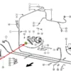 Oryginalny pasek klinowy alternatora 2 szt. o numerze katalogowym 133630.1, stosowany w silnikach Mercedes OM 366A, 421A, 422, 422A, 442A montowanych w kombajnach zbożowych, sieczkarniach samojezdnych marki Claas schemat.