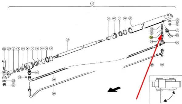 Oryginalny pierścień oring o wymiarach 15,3 x 2,2 mm i numerze katalogowym 215839.0, szeroko stosowany w maszynach i pojazdach marki Claas schemat