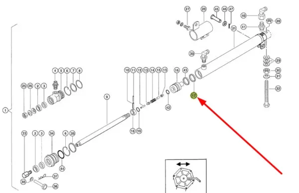 Oryginalny pierścień uszczelniający o wymiarach 27,5 x 35 x 3,2 mm i numerze katalogowym 216019.1, stosowany w maszynach i pojazdach marki Claas. schemat