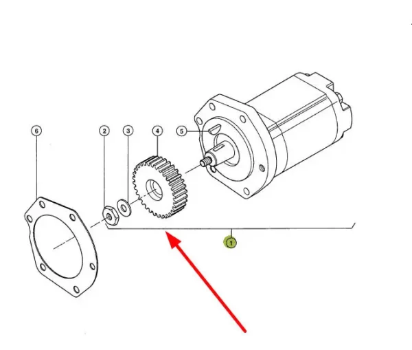 Oryginalny zestaw uszczelnień pompy hydraulicznej, stosowany w maszynach rolniczych marki Claas.