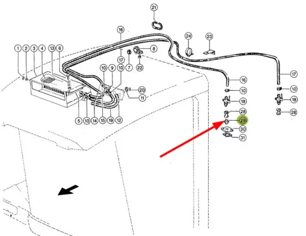 Oryginalna redukcja hydrauliczna ogrzewania kabiny o wymiarach Z3/8 N8 i numerze katalogowym 405285.0, stosowana w kombajnach zbożowych i sieczkarniach samojezdnych marki Claas schemat.