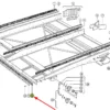 Oryginalna guma uszczelniająca ramę podsiewacza o wymiarach 1570 x 50 x 3 mm i numerze katalogowym 600080.1, stosowana w kombajnach zbożowych marki Claas schemat.