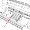 Oryginalne klepisko segmentowe do zboża o numerze katalogowym 662808.0, stosowane w kombajnach zbożówych marki Claas schemat.
