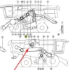 Oryginalny pas klinowy zespolony o wymiarach 3B x 8000 lp, stosowany w kombajnach Lexion marki Claas schemat.