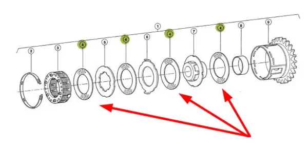 Oryginalna tarcza cierna o numerze katalogowym 920048.0, stosowana w podbieraczach do zielonek marki Claas schemat