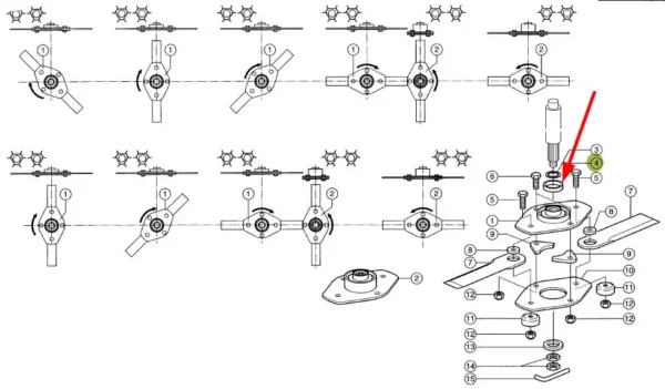 Oryginalny uszczelniacz wałka rotora noży o numerze katalogowym 993366.0, stosowany w adapterach do kukurydzy marki Claas schemat