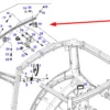Oryginalny, dodatkowy uchwyt terminali o numerze katalogowym 0056382100000, stosowany w ciągnikach rolniczych marki Fendt. schemat