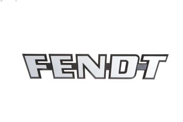 Oryginalny emblemat FENDT stosowany w maszynach rolniczych marki Fendt