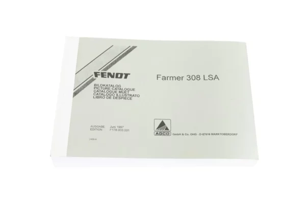 Oryginalny katalog części Farmer 308 LSA wydanie 06/1997 o numerze katalogowym F178003001000.