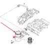 Oryginalny wirnik pompy wody o numerze katalogowym F926200610080, stosowany w ciagnikach rolniczych marki Fendt schemat.