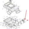 Oryginalna dmuchawa kabiny o numerze katalogowym F931812140480, stosowana w ciągnikach rolniczych marki Fendt schemat.