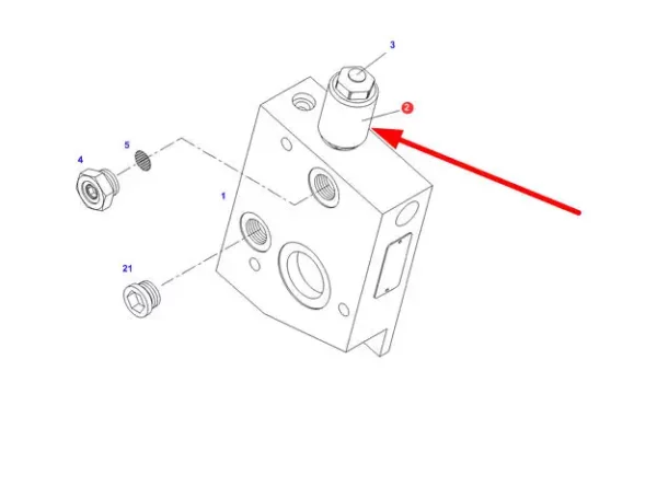 Oryginalny cewka elektromagnetyczna układu hydraulicznego o numerze katalogowym. stosowany w maszynach rolniczych marki Challenger oraz Fendt schemat.