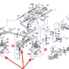 Oryginalny zawór hamulca hydraulicznego o numerze katalogowym G822100070065, stosowany w ciągnikach marki Fendt schemat.