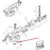 Oryginalny pierścień oring zaworu hamulca przyczepy o wymiarach 9 x 2 mm i numerze katalogowym X548820802000, stosowany w ciągninkach rolniczych marek Challenger, Massey Ferguson oraz Fendt schemat.