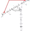 Oryginalny pierścień oring górnej poprzeczki o wymiarach 50 x 2,5 mm, numerze katalogowym X548964700000, stosowany w ciągnikach marki Fendt oraz Challenger schemat.