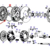 Oryginalny pierścień oring  o wymiarach 410 x 4 mm NBR 70 i numerze katalogowym X549047566000, stosowany w ciągnikach rolniczych mnarek Fendt, Massey Ferguson i Challenger. schemat