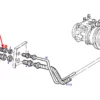 Oryginalne szybkozłącze hydrauliczne o numerze katalogowym X590601100000, stosowane w ciągnikach rolniczych marki Fendt schemat.