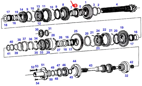 Oryginalne łożysko kulkowe zwykłe 1-rzędowe wałka skrzyni biegów 16009 o numerze katalogowym X605500701000, stosowane w ciągnikach rolniczych marki Fendt schemat.