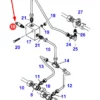 Oryginalny zawór hydrauliczny o numerze X820310633000, stosowany w ciągnikach rolniczych marki Fendt.