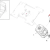 Oryginalna złączka hydrauliczna M-M 1/4" L10 o numerze katalogowym 308573150, stosowana w ładowarkach marki Faresin schemat.