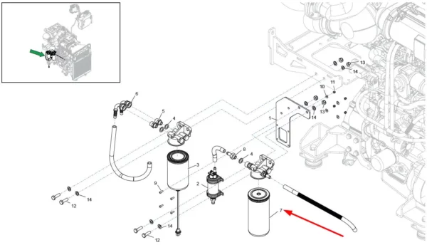 Oryginalny filtr paliwa o numerze katalogowym 600009054, stosowany w ładowarkach teleskopowych marki Faresin, a także w maszynach rolniczych marki Claas i Deutz Fahr, Manitou, McCormick,. Liebherr oraz Schaffer schemat.