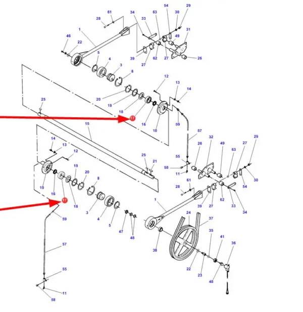 Oryginalne łożysko kulkowe zwykłe 1-rzędowe o wymiarach  40 x 80 x 18 i  numerze katalogowym KB0070407, stosowane w maszynach rolniczcyh marek Kverneland, Massey Ferguson, Fendt, Claas, Challenger, Valtra oraz Rostselmash schemat.