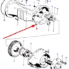 Oryginalny kołek ustalający tylnej osi o numerze katalogowym 1440695X1, stosowany w ciągnikach marki Massey Ferguson schemat