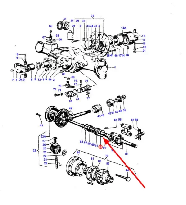 Oryginalny pierścień oring o wymiarach:  69 x 3,5, stosowany w ciągnikach rolniczych marki Massey Ferguson. schemat