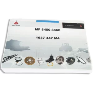 Oryginalny katalog Massey Ferguson seria 8450-84560 o numerze 1637447M4.