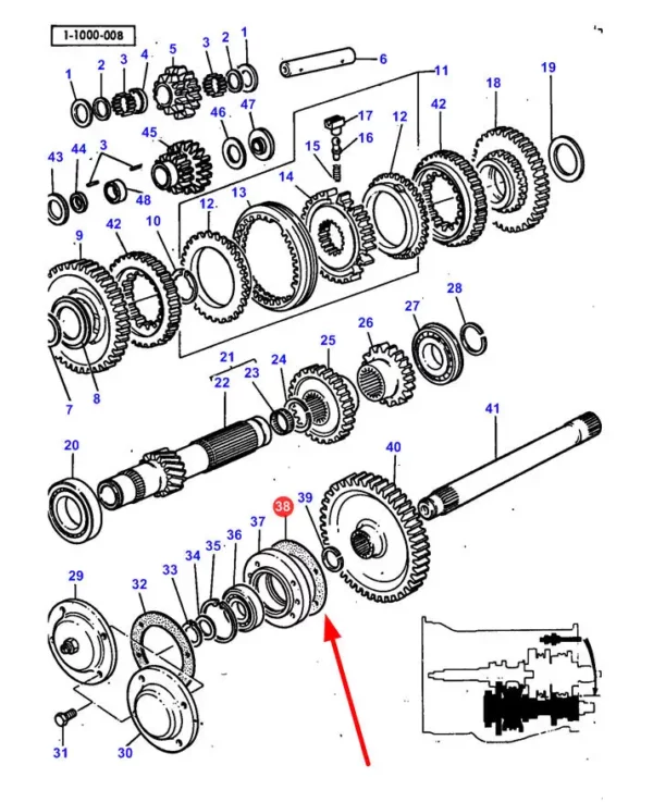 Oryginalna uszczelka, stosowana w ciągnikach rolniczych Challenger oraz Massey Ferguson. schemat