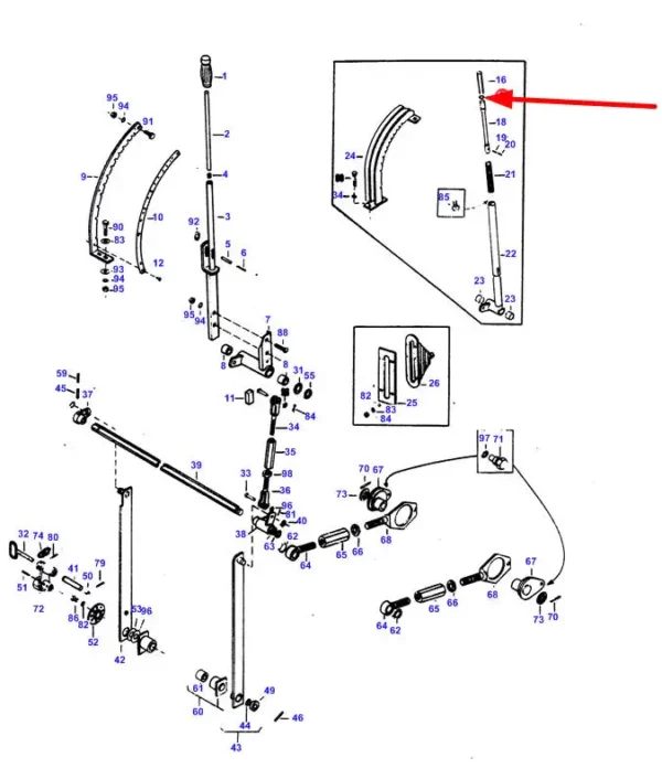 Oryginalny pierścień oring 11,1 x 2,4, stosowany w ciągnikach rolniczych marki Massey Ferguson. schemat