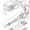 Oryginalny pierścień oring wałka reduktora o wymiarach 55 x 3, stosowany w ciągnikach rolniczych marki Massey Ferguson, Challenger schemat.