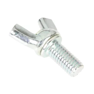 Oryginalna śruba motylkowa o wymiarach M8 x 16 mm i numerze katalogowym 339107X1, stosowana w maszynach i pojazdach rolniczych marek Challenger, Massey Ferguson i Valtra.